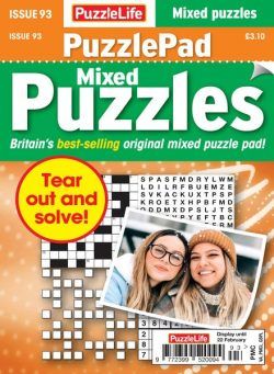 PuzzleLife PuzzlePad Puzzles – Issue 93 – 30 January 2024