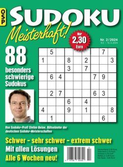 Sudoku Meisterhaft – Nr 2 2024