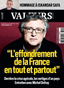 Valeurs Actuelles – 1 Fevrier 2024