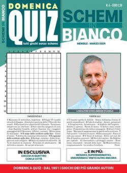 Domenica Quiz Schemi in Bianco – Marzo 2024