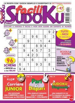 Facili Sudoku – Aprile 2024