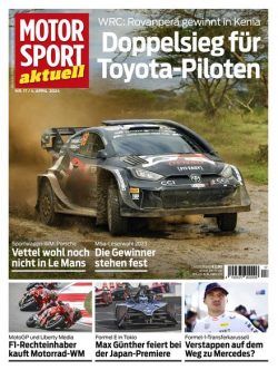 Motorsport aktuell – 3 April 2024