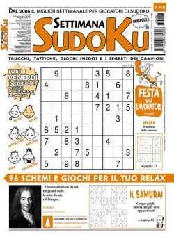 Settimana Sudoku – 26 Aprile 2024