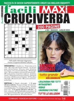 Facili Cruciverba – Maggio-Luglio 2024