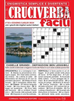 I Cruciverba Facili – Giugno-Luglio 2024