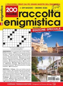 Raccolta Enigmistica – Maggio-Giugno 2024