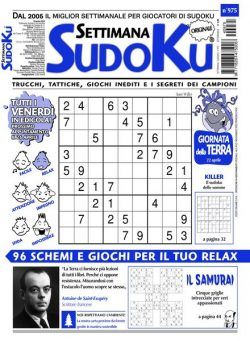 Settimana Sudoku – 19 Aprile 2024