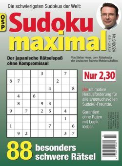 Sudoku Maximal – Nr3 2024