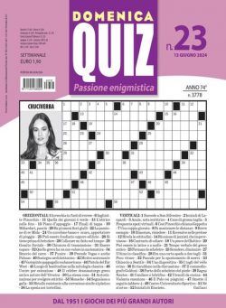 Domenica Quiz – 13 Giugno 2024