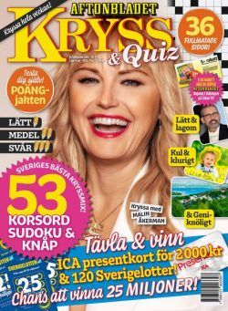 Kryss & Quiz – 3 Juni 2024