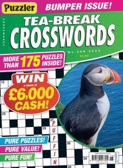 Puzzler Tea-Break Crosswords – Issue 346 2024