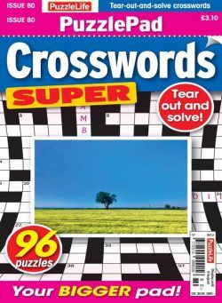 PuzzleLife PuzzlePad Crosswords Super – July 2024