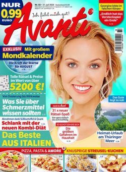 Avanti – 31 Juli 2024