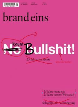 Brand eins – August 2024