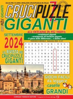 Crucipuzzle Giganti – Settembre 2024