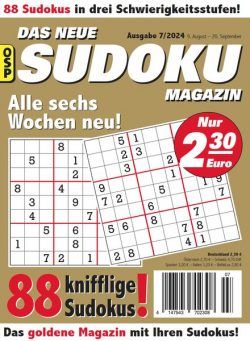 Das Neue Sudoku – Nr 7 2024