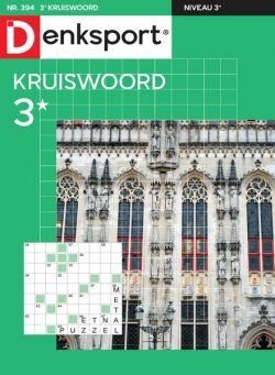 Denksport Kruiswoord 3 – 8 Augustus 2024