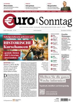 Euro am Sonntag – 26 Juli 2024