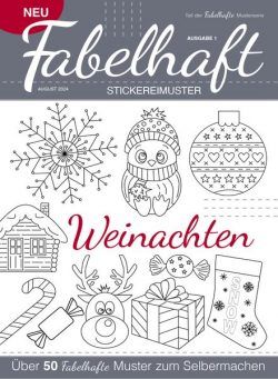 Fabelhaft Stickereimuster – Christmas 2024