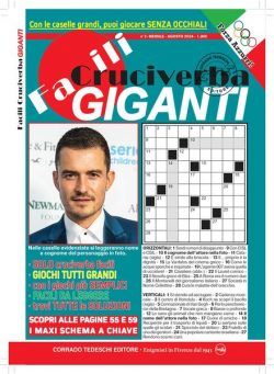 Facili Cruciverba – 19 Luglio 2024