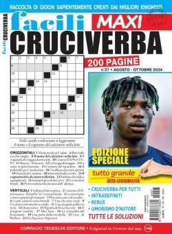 Facili Cruciverba – Agosto-Ottobre 2024