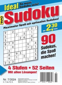 Ideal Sudoku – Nr 7 2024