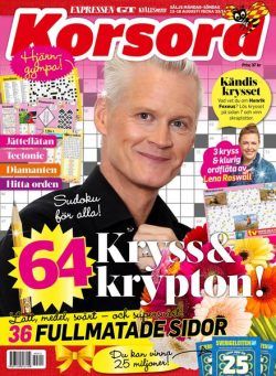 Korsord – 12 Augusti 2024