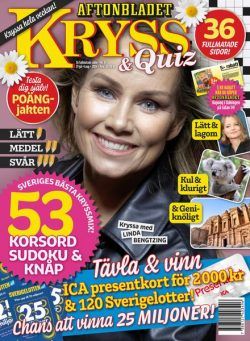 Kryss & Quiz – 29 Juli 2024