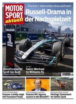 Motorsport aktuell – 30 Juli 2024