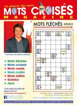 Mots Croises Magazine – 8 Aout 2024