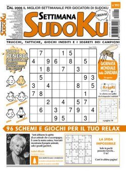 Settimana Sudoku – 16 Agosto 2024