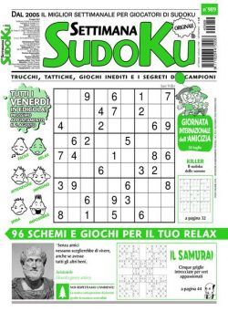 Settimana Sudoku – 26 Luglio 2024