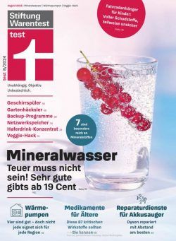 Stiftung Warentest Test Magazin – August 2024