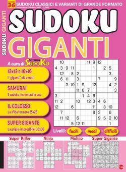 Sudoku Giganti – Settembre-Ottobre 2024