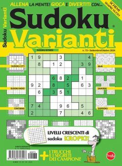 Sudoku Varianti – Settembre-Ottobre 2024