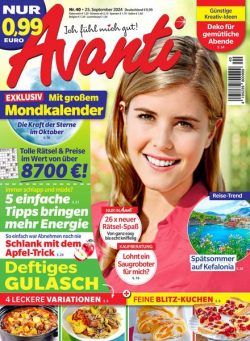 Avanti – 25 September 2024