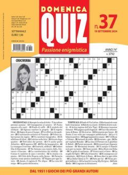 Domenica Quiz – 19 Settembre 2024