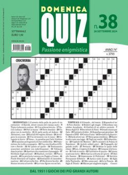 Domenica Quiz – 26 Settembre 2024