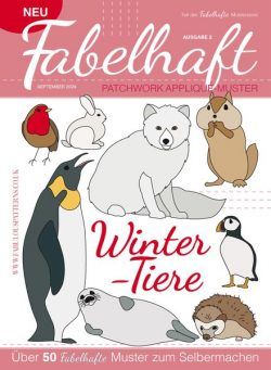 Fabelhaft Patchwork Applique-Muster – Winter Animals 2024