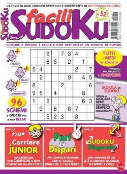 Facili Sudoku – Settembre 2024