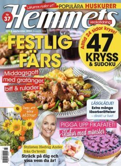 Hemmets Veckotidning – 29 Augusti 2024