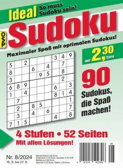 Ideal Sudoku – Nr 8 2024