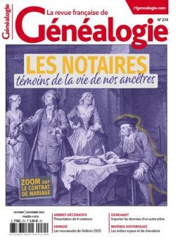 La Revue francaise de Genealogie – Octobre-Novembre 2024