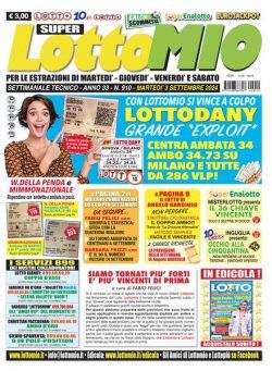 Lottomio del Giovedi – 3 Settembre 2024