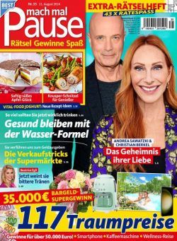 Mach mal Pause – 21 August 2024