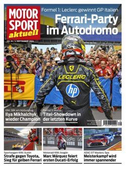 Motorsport aktuell – 3 September 2024