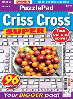 PuzzleLife PuzzlePad Criss Cross Super – Issue 82 2024