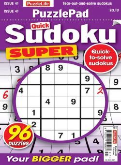 PuzzleLife PuzzlePad Sudoku Super – Issue 41 2024