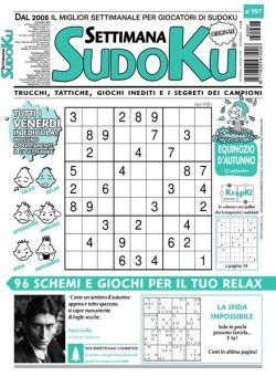 Settimana Sudoku – 20 Settembre 2024