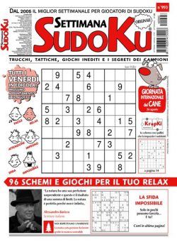 Settimana Sudoku – 23 Agosto 2024